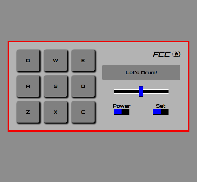 Drum Machine interface